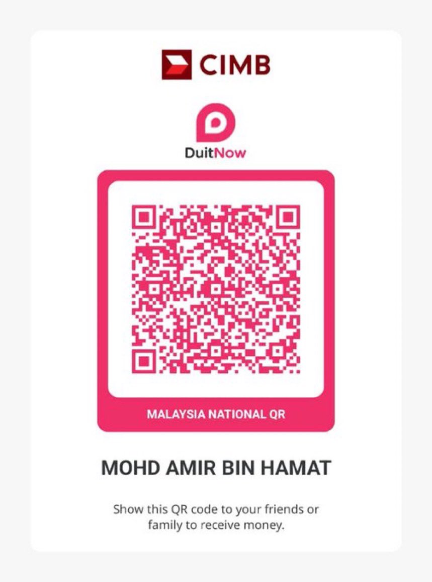QR pay utk tujuan sumbangan peribadi bg membantu keluarga <a href="/MohdAmi99719187/">AmerTabung$</a>