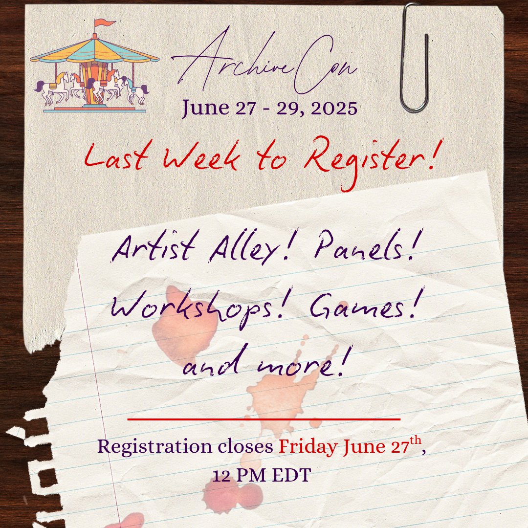 ArchiveCon 2025, June 27 - 29 tweet media