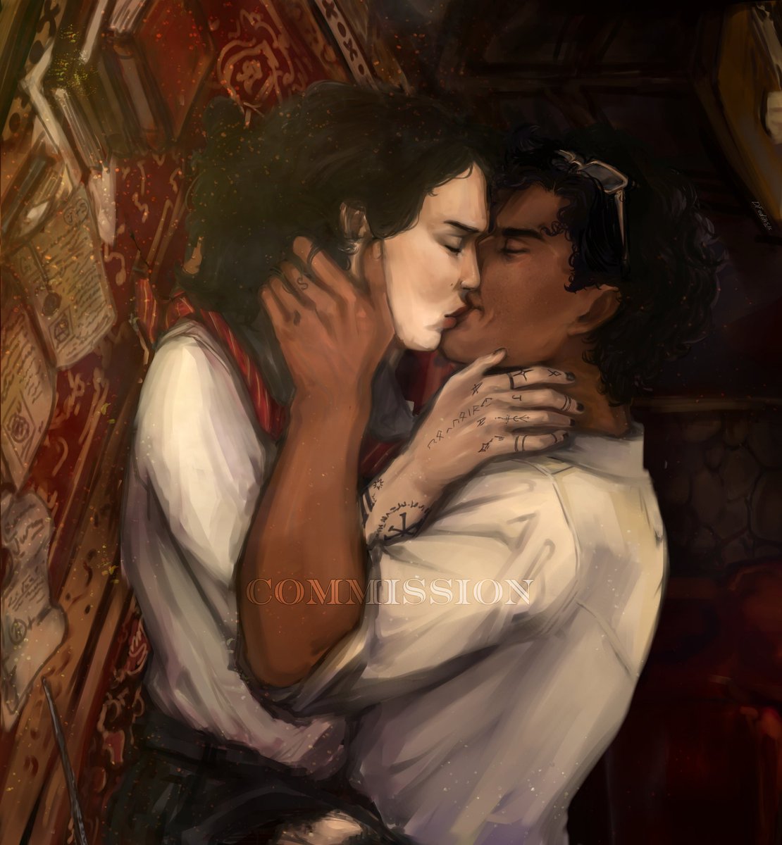 The first atmospheric prongsfoot commission 
#SiriusBlack #JamesPotter #marauders