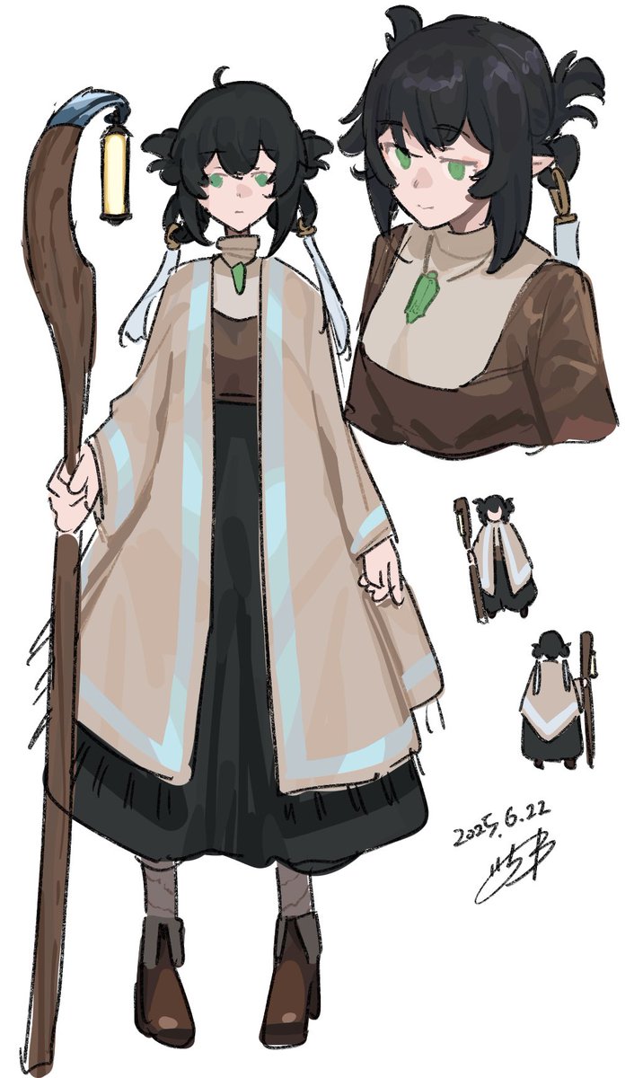 キャラデザ少し更新……☺️
好きなモノを詰め込んだファンタジー描きたいんだ🥹
#oc