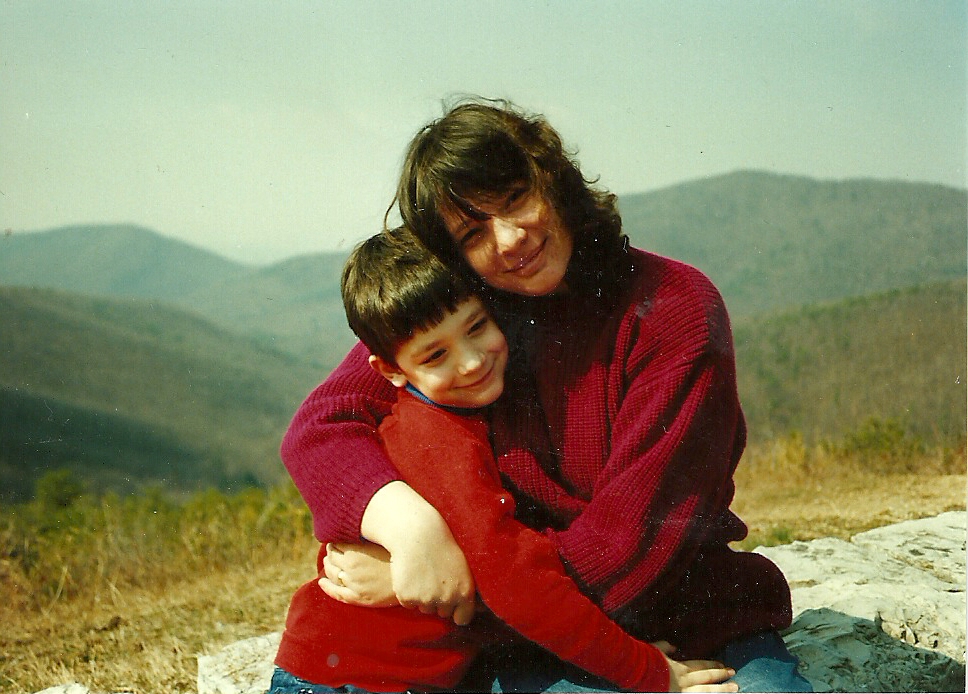 alexisohanian's tweet image. Damn, I wasn't ready for how this would feel. We didn't have a camcorder, so there's no video of me with my mom. I dropped one of my favorite photos of us in midjourney as 'starting frame for an AI video' and wow... This is how she hugged me. I've rewatched it 50 times.