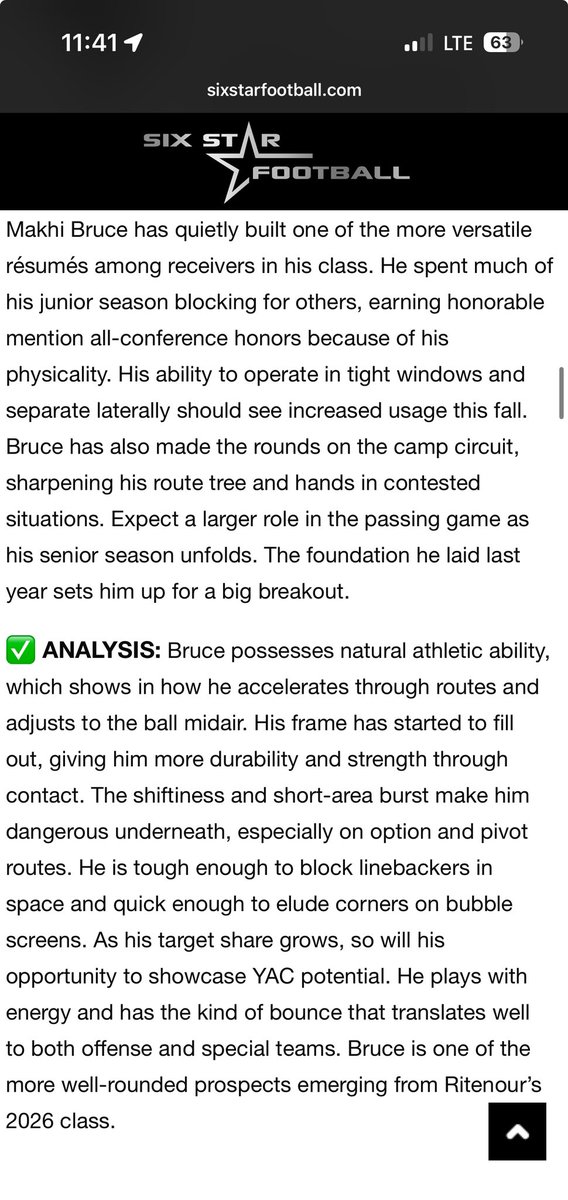 _makh11's tweet image. Thank you @sixstarfootball & @LindenwoodFB for the evaluation and write up!
@RitenourFball @AllenTrieu @JPRockMO