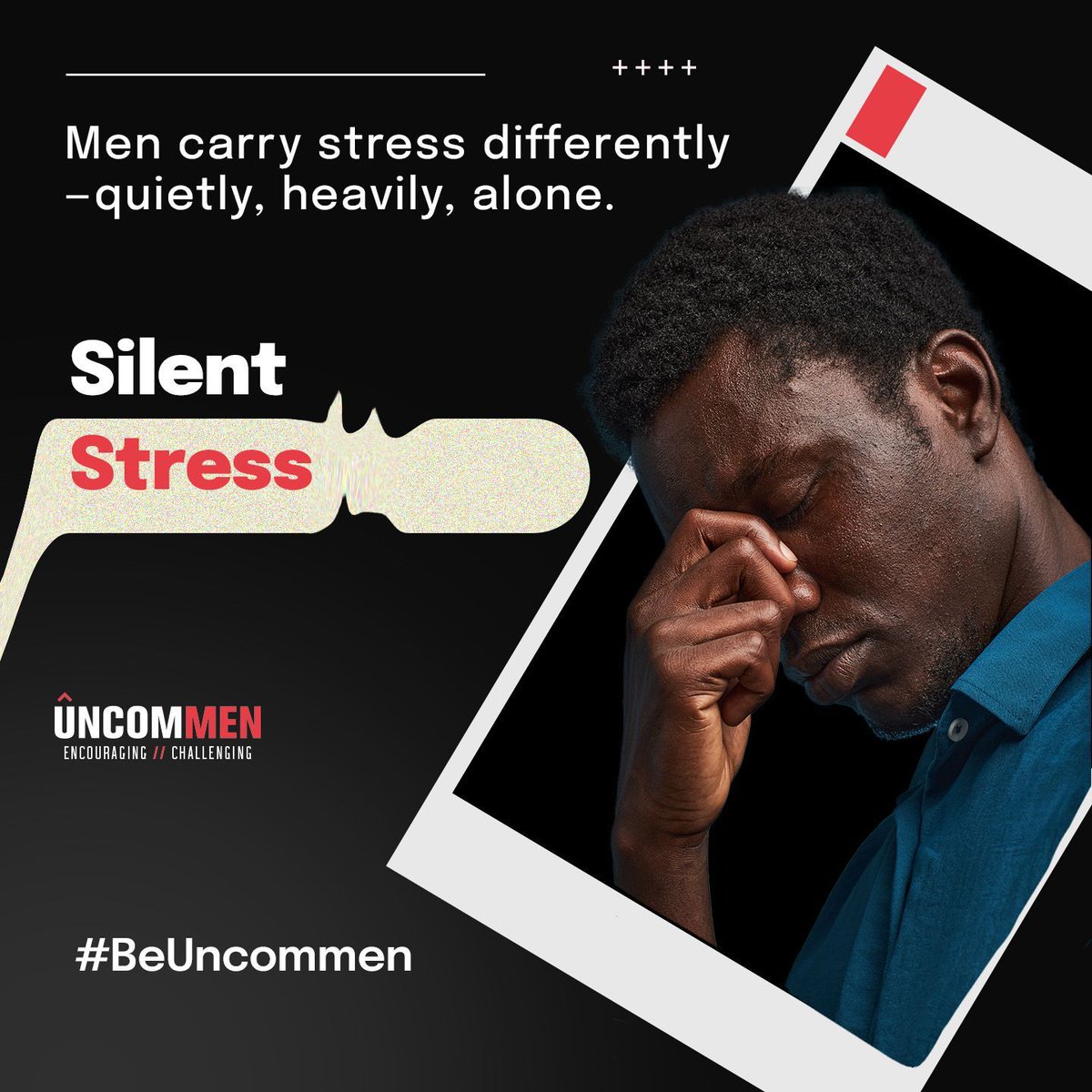 🧠 Men carry stress differently—quietly, heavily, alone.
But your silence doesn’t equal strength. Speak to God. Speak to your brothers. Unload the weight.
Drop a 🎒 if you’re letting go of what’s too heavy.
 #SilentBurdens #UncommenChallenge