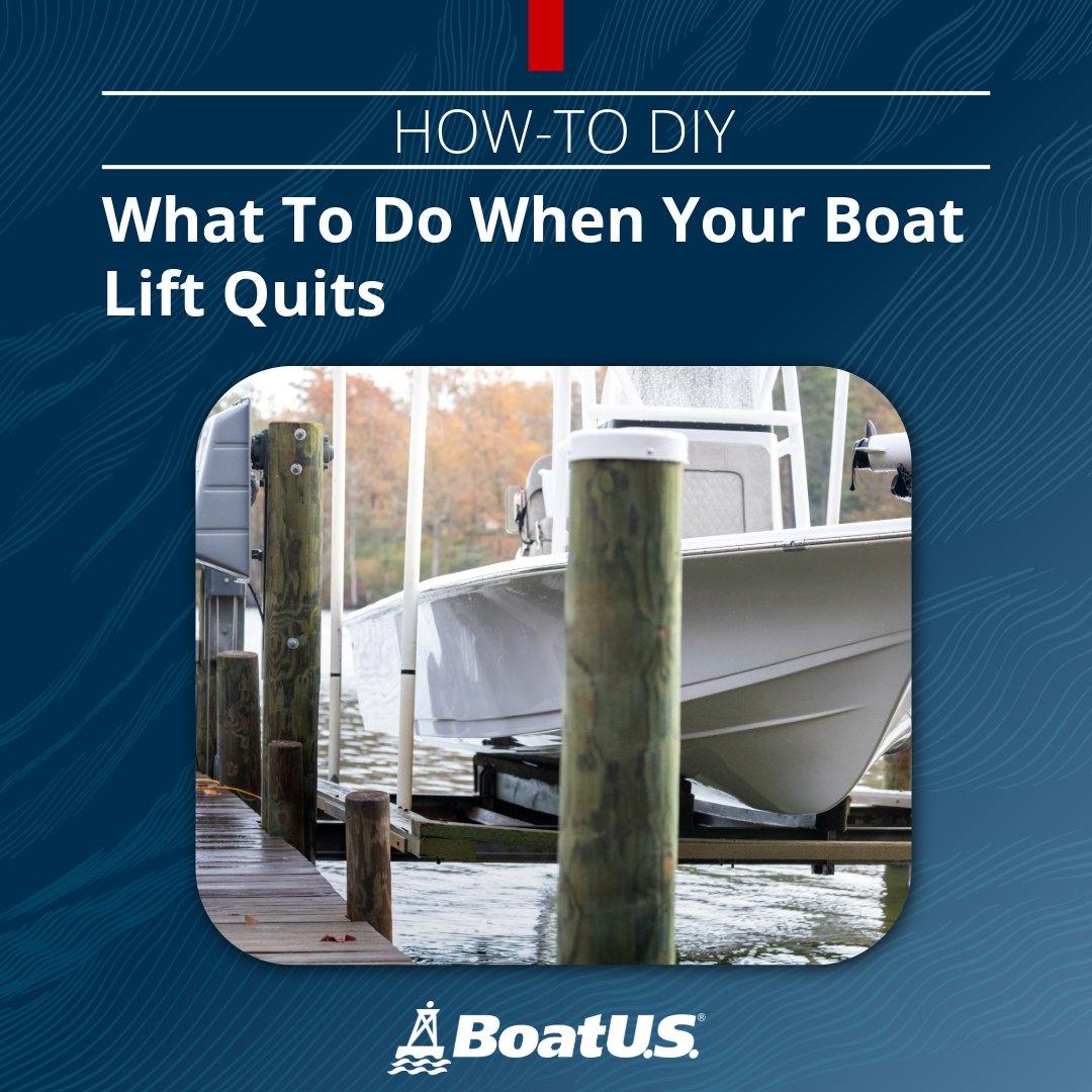 BoatUS's tweet photo. A nonfunctional boat lift can leave you – and your boat – hanging. For more information, click the link below!

https://t.co/1z6ffFbqyw

#boating #boats #towboatus #boatingfun #boatingseason #boatingfun #boats https://t.co/4Cpai095Tm