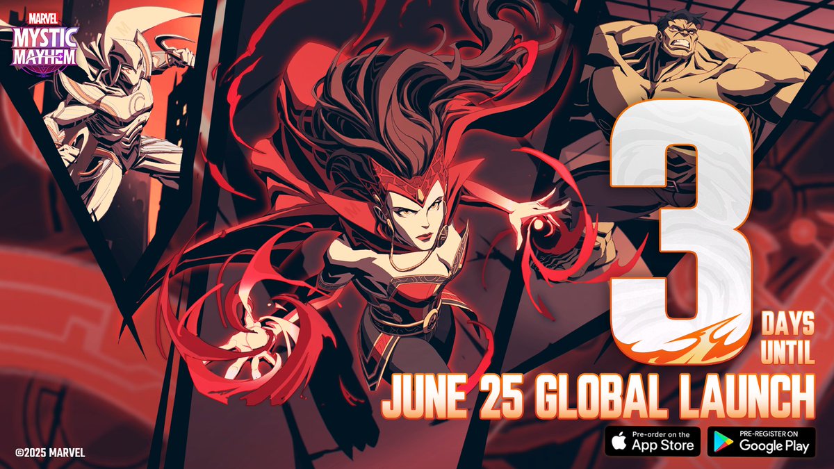 Marvel Games (@marvelgames) on Twitter photo 3 DAYS until the <a href="/MarvelMysticM/">MARVEL Mystic Mayhem</a> Global Launch on June 25 (PDT)!
The Nightmare is slipping into reality, twisting the world into an illusion...
The Dreamscape is rising — but it needs your help.
Pre-register now: spr.ly/60154Xckv 3 DAYS until the <a href="/MarvelMysticM/">MARVEL Mystic Mayhem</a> Global Launch on June 25 (PDT)!
The Nightmare is slipping into reality, twisting the world into an illusion...
The Dreamscape is rising — but it needs your help.
Pre-register now: spr.ly/60154Xckv