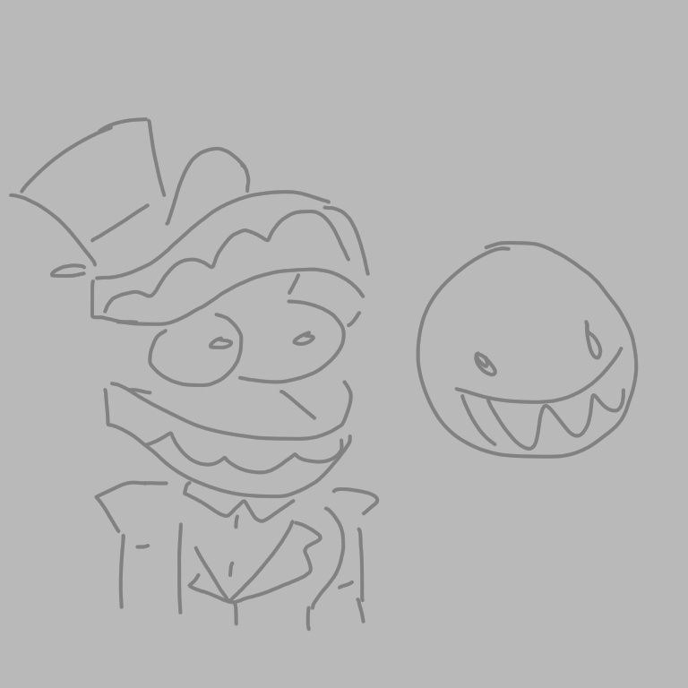 Won’t be posting any new art for bit while I’m working on, something. So here’s a shitty Cane’s and his dog Bungie #TheAmazingDigitalCricus