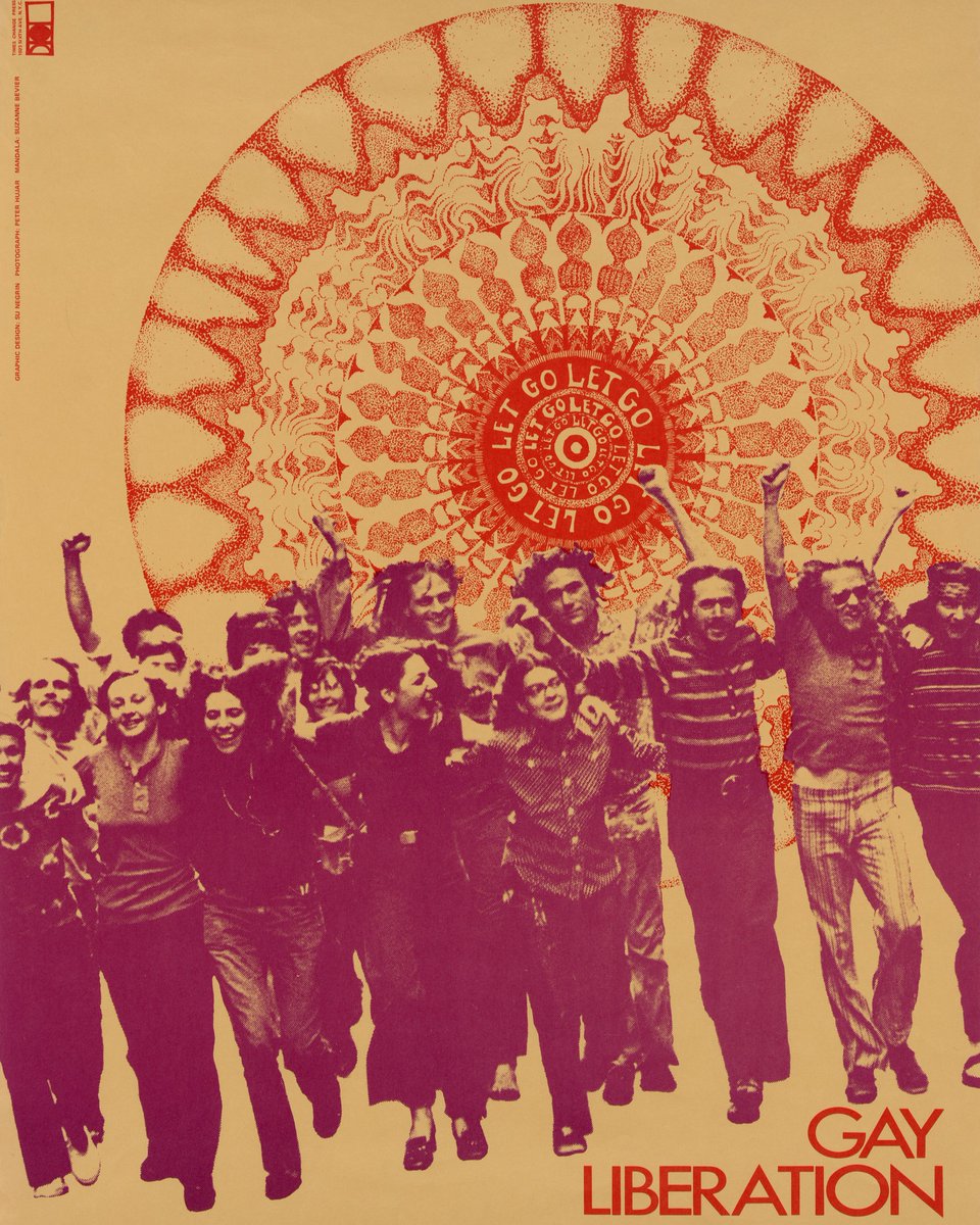 SFMOMA's tweet image. What began as a demand for visibility has grown into a global celebration of love, identity, and resilience. 🏳️🌈
"Gay Liberation" (1970) was a chance for art to be used as a tool for visibility, protest, and empowerment in the LGBTQIA+ rights movement. #PrideMonth #LoveIsLove