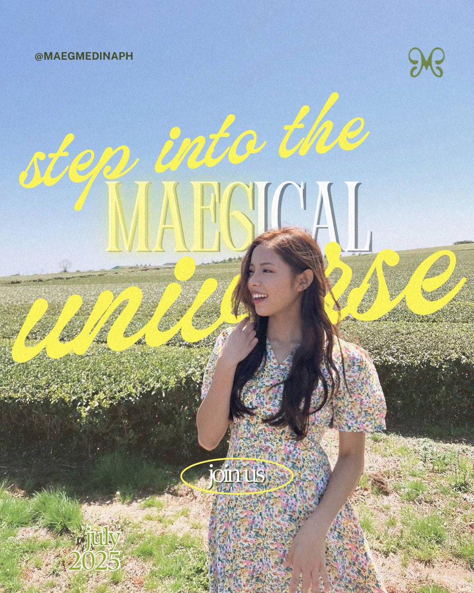 MaegMedinaPH's tweet photo. [ 🧚‍♀️ | MAEGical Universe: A Maeg Birthday CSE ]

The stars have aligned for something Maegical! 🪄

Join us for a charming cupsleeve event filled with love, goodies, and unforgettable fun!

Register here:
https://t.co/ngdfVcJckd

#YGIG #YGIGMaeg
#MAEGicalUniverseCSE https://t.co/ChPlH5lU7e