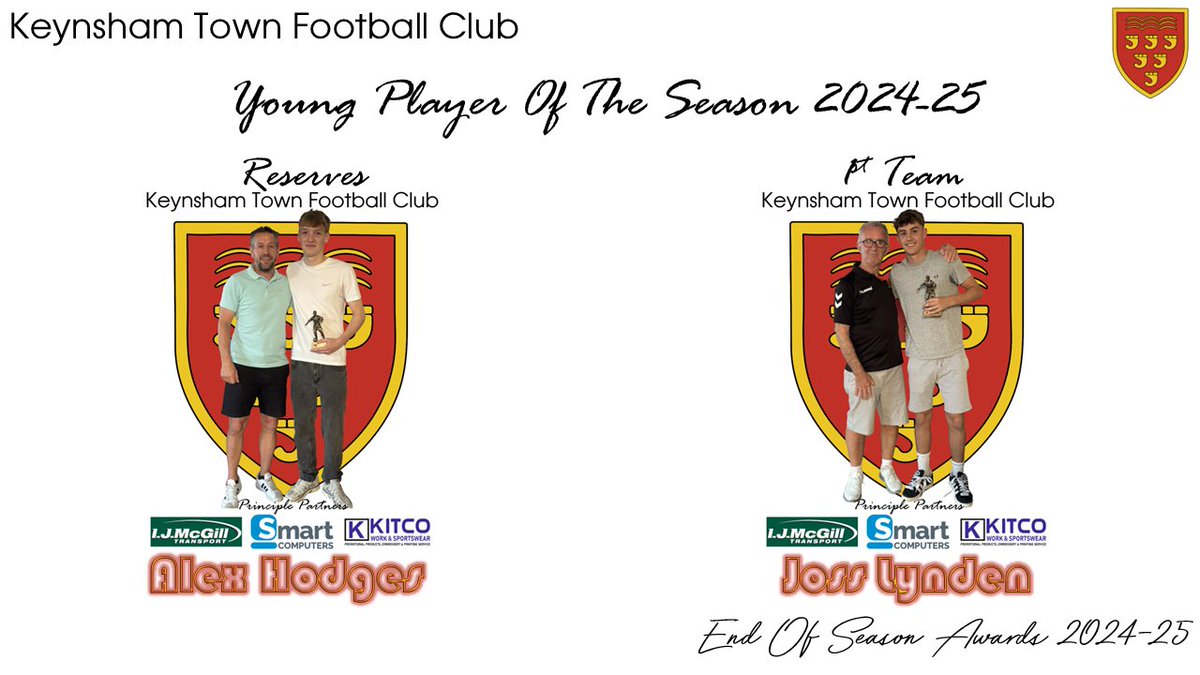 Young Player Of The Season

🥇Reserves - Alex Hodges
🥇1st Team - Joss Lynden