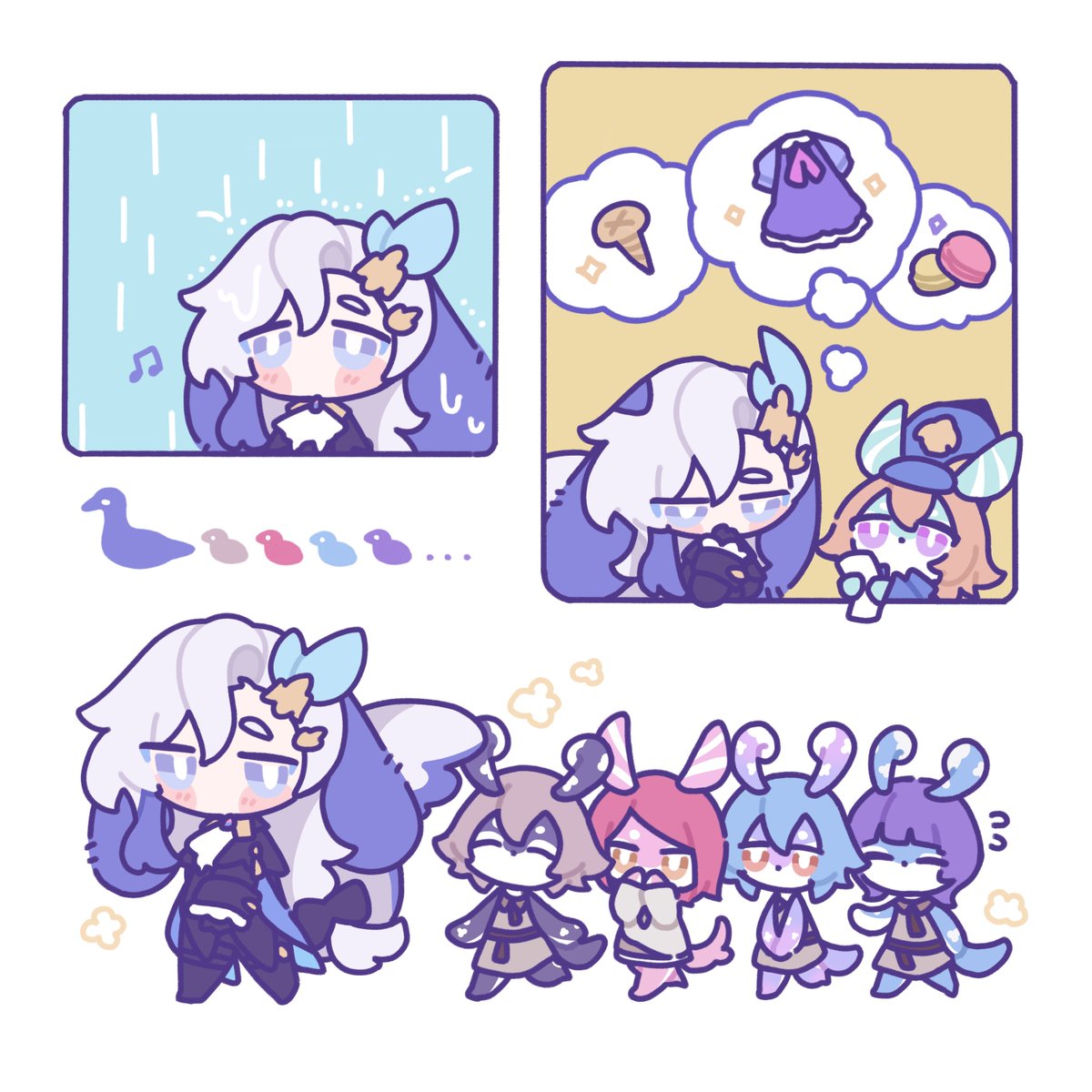 🦆🐤 🐤 🐤 🐤….

#Neuvillette #ヌヴィレット #Genshin