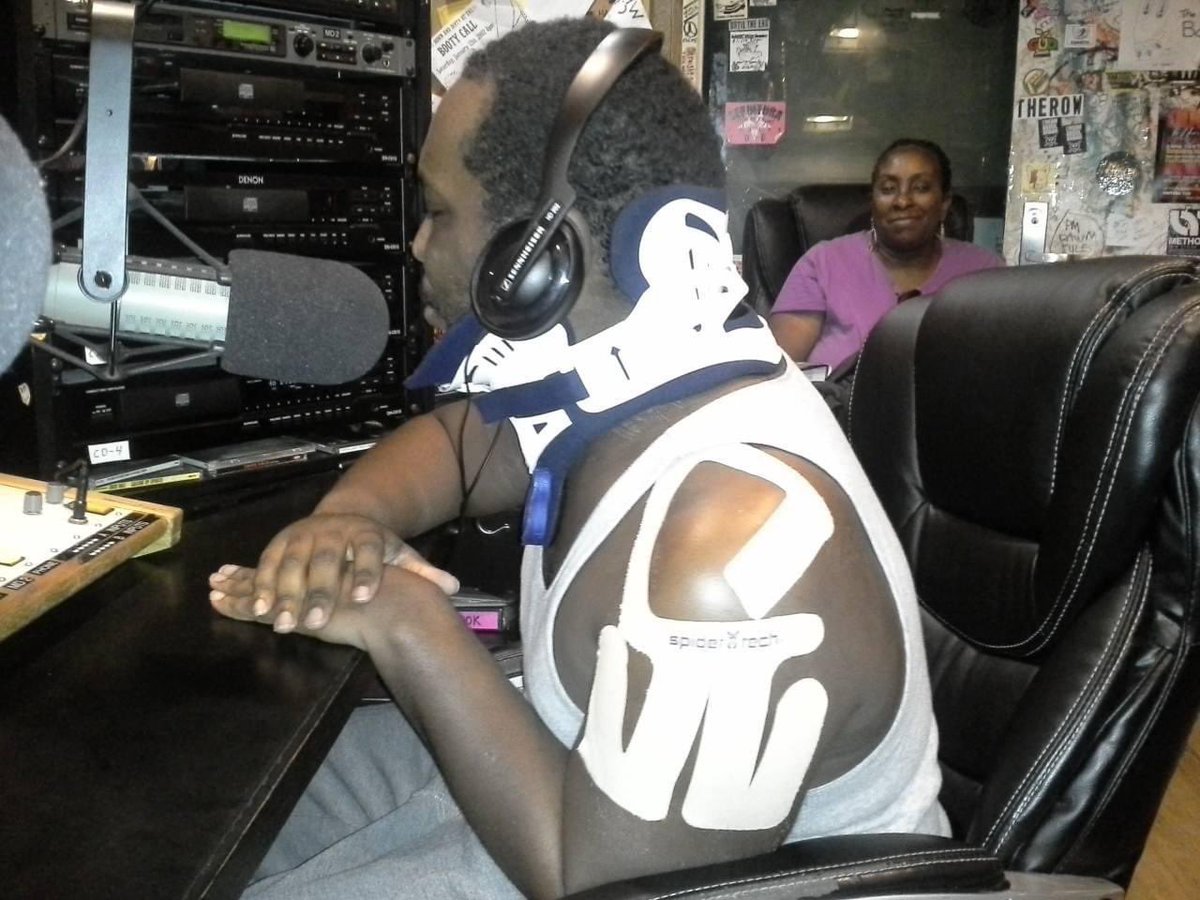 June 22, 2013 my brother <a href="/J_See_Cali/">J. See</a> returned to the airwaves on 89.7 fm while recovering from his near fatal car accident. 

He even spit a freestyle with his mouth still wired shut. 

He also desperately needed a hair cut lol. 

His amazing mother, Mrs. Doris, was there.