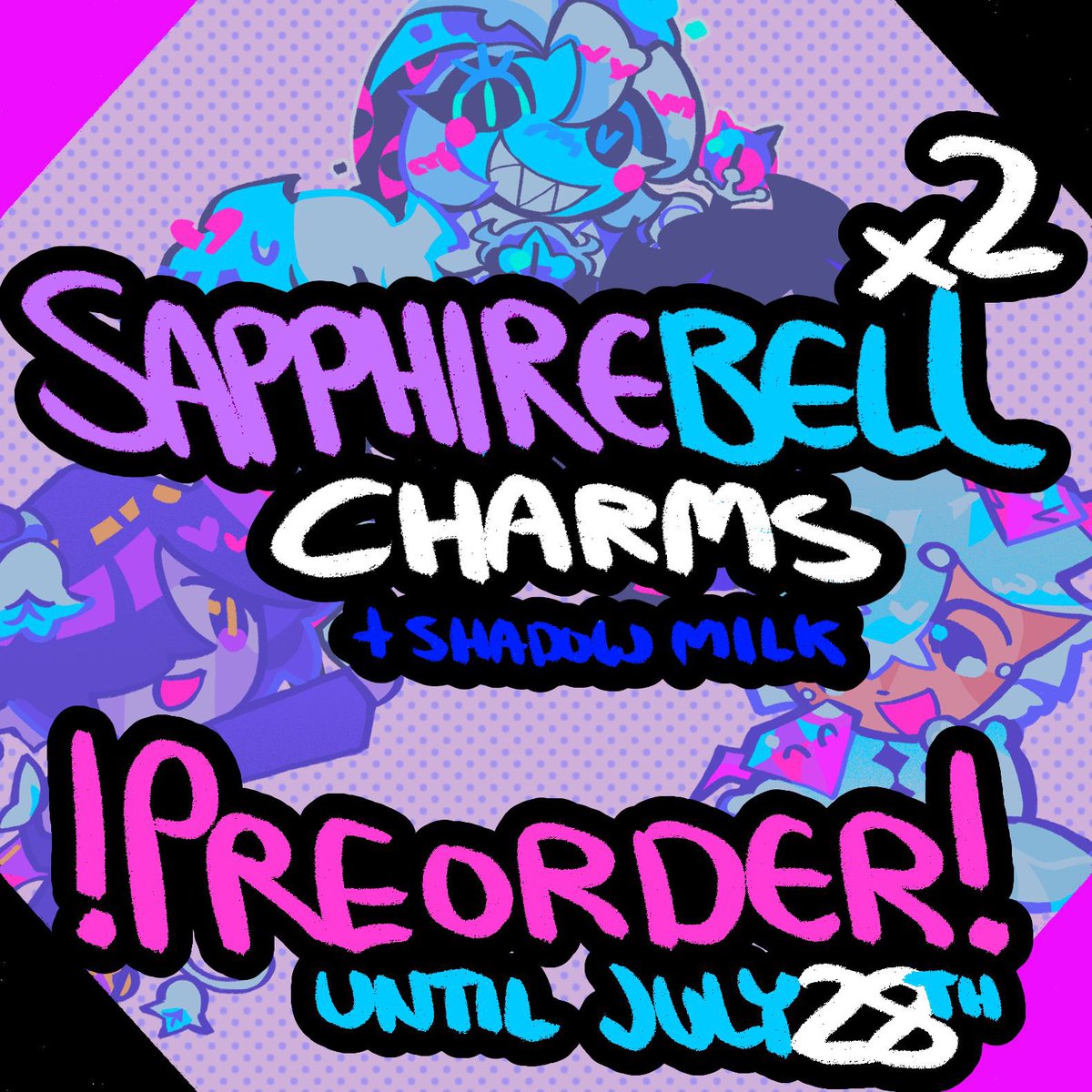 rexhouse_'s tweet image. ‼️ HELLO #BLACKBELL / #SAPPHIREBELL NATION ‼️
Thank you so much for all the support I've ever gotten over this pairing the past half year, without it, I would've never thought to finally sell CHARMS OF THEM !!! (more info in comments ! rts appreciated!!)