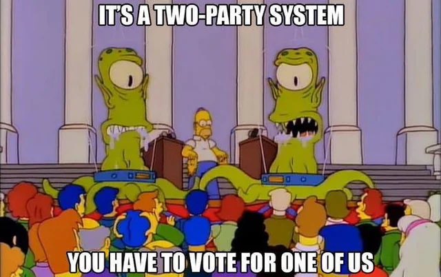 PrimoRadical's tweet photo. “I’m so mad at this AIPAC-controlled Party. Next time I’m gonna vote for the other AIPAC-controlled Party!” https://t.co/oZhtNhBBCh