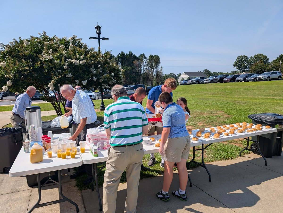Donut Day at church