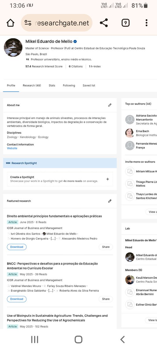 Meu researchgate com alguns artigos publicados.

researchgate.net/profile/Mikel-…