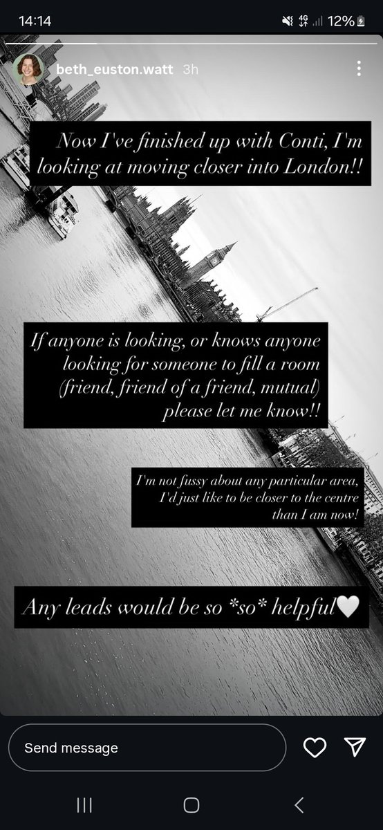 PropsMHealth's tweet image. Hello 👋
Does anyone know of any rooms to rent in London? Or have any contacts please?  My niece has just graduated from Conti. Thanks in advance