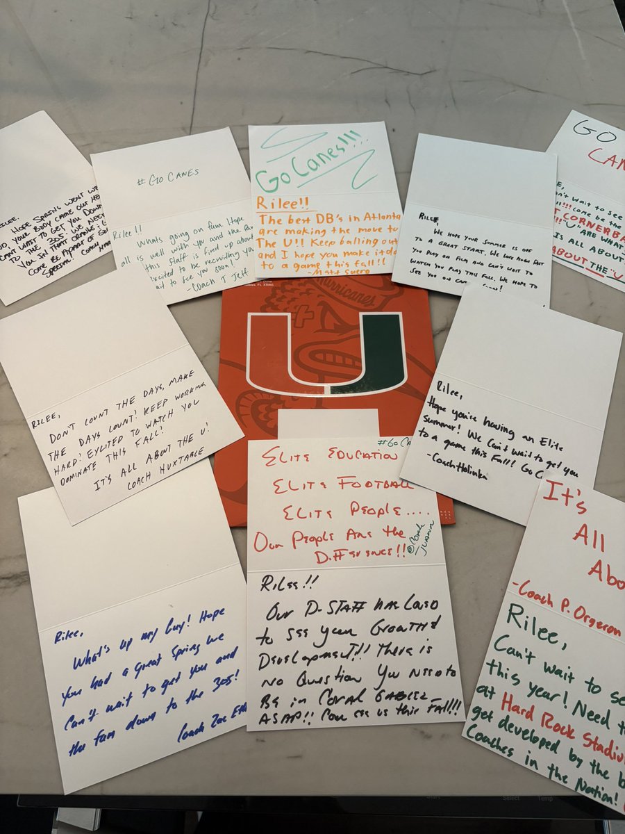 🔥 <a href="/CanesFootball/">Miami Hurricanes Football</a> <a href="/coach_cristobal/">Mario Cristobal</a> <a href="/cjhetherman/">Corey Hetherman</a> <a href="/ZacEtheridge4/">Zac Etheridge</a> <a href="/CoachWillHarris/">Will Harris</a> <a href="/coachjhux23/">Jordan Paul Huxtable</a> <a href="/CoachTJefferson/">Coach T Jeff</a> <a href="/CoachHolinka/">Brett Holinka</a> <a href="/Matthew_Suero/">Matthew Suero</a>