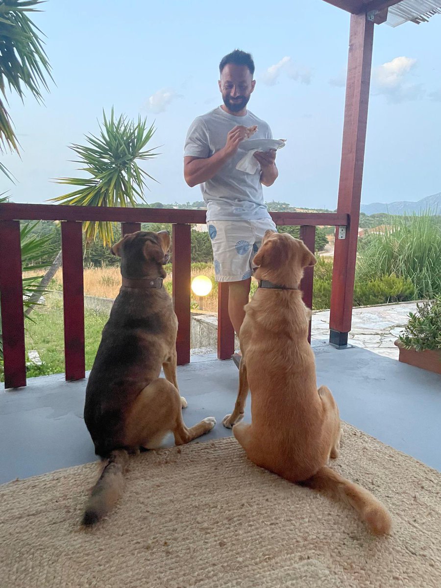 Weekend’s evening discussions by the porch
