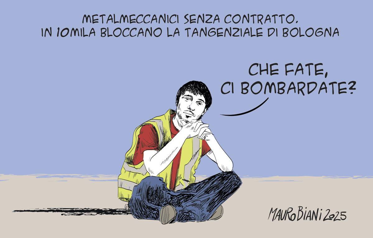 Mauro Biani (@maurobiani) on Twitter photo #metalmeccanici #operai #lavoro #contratto #manifestazione #leggesicurezza #governo
urly.it/31b7kc
"Denunciateci tutti"
Oggi per <a href="/repubblica/">Repubblica</a> #metalmeccanici #operai #lavoro #contratto #manifestazione #leggesicurezza #governo
urly.it/31b7kc
"Denunciateci tutti"
Oggi per <a href="/repubblica/">Repubblica</a>