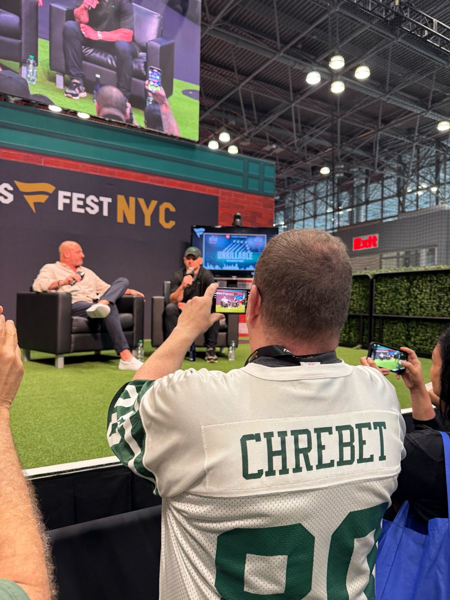 WFAN Sports Radio (@wfan660) on Twitter photo Live from <a href="/FanaticsFest/">Fanatics Fest</a> "Unkillable: A New York Jets Podcast" with <a href="/BrandonTierney/">Brandon Tierney</a> joined by Jets legend Wayne Chrebet Live from <a href="/FanaticsFest/">Fanatics Fest</a> "Unkillable: A New York Jets Podcast" with <a href="/BrandonTierney/">Brandon Tierney</a> joined by Jets legend Wayne Chrebet
