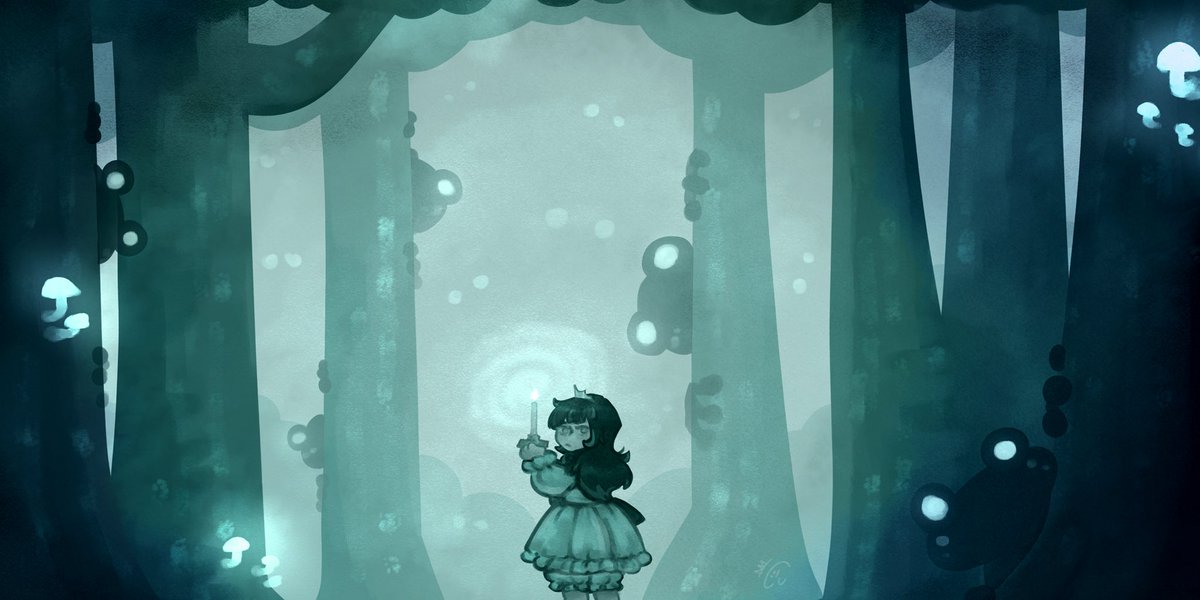 invideun's tweet image. lost alone in the woods at night?
whatever you do, don’t follow the lights…
🐸🕯️