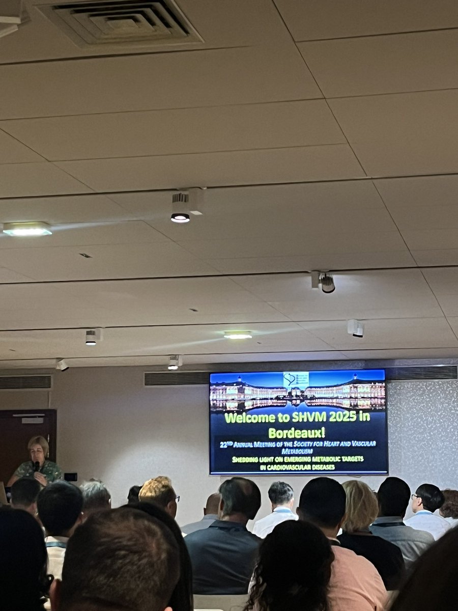 Society for Heart and Vascular Metabolism (@soc_hrtvasmetab) on Twitter photo After a fabulous #professionaldevelopment session this afternoon, opening remarks from President Linda Peterson to kick off  #SHVM2025 🫀 After a fabulous #professionaldevelopment session this afternoon, opening remarks from President Linda Peterson to kick off  #SHVM2025 🫀