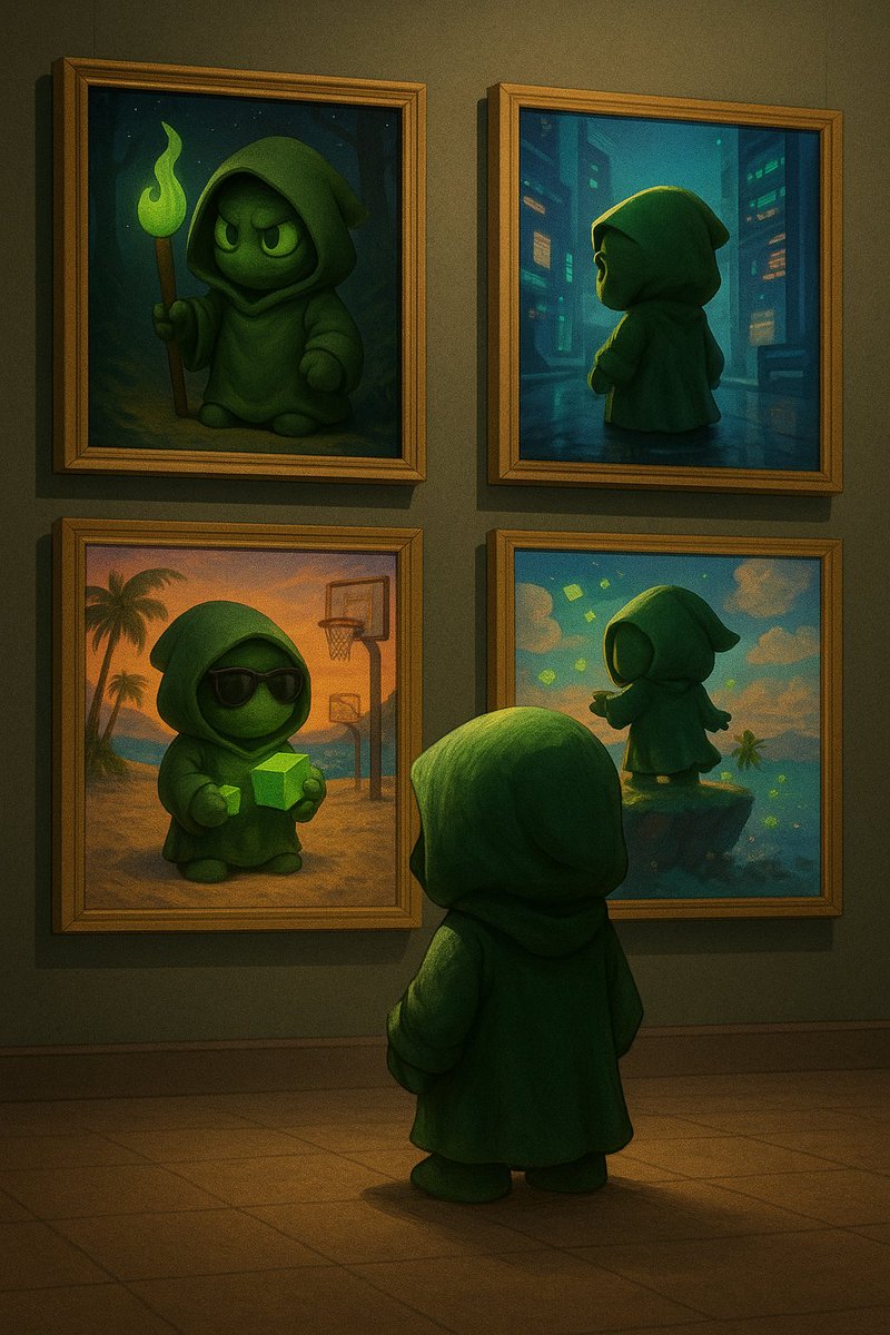ipreferserenity's tweet photo. As the art contest comes to a close, this is my final submission. Iโve had an amazing time bringing each concept to life , every piece tells its own story. Thank you for the journey. ๐ฉ #Luckymf @WrappedLuck https://t.co/vm5cLYE6jb