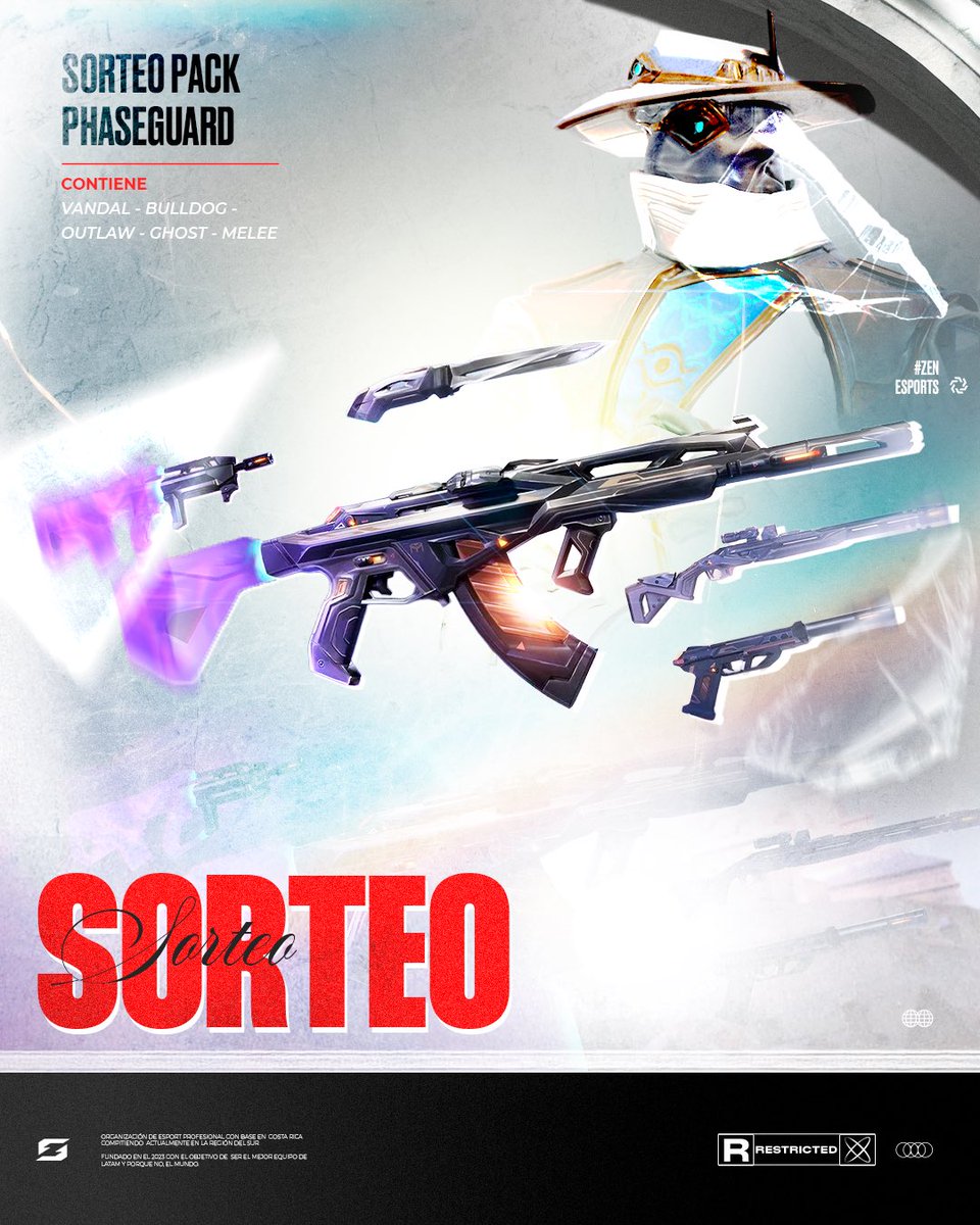 Zen eSports (@zenesportsla) on Twitter photo 🎁 SORTEO PACK PHASEGUARD 🎁
Para participar:
✅ RT + Like
✅ Follow <a href="/ZeneSportsla/">Zen eSports</a>
✅ Mencionar a 2 amigos
El ganador será anunciado el 6 de julio ❤️
#VALORANT 🎁 SORTEO PACK PHASEGUARD 🎁
Para participar:
✅ RT + Like
✅ Follow <a href="/ZeneSportsla/">Zen eSports</a>
✅ Mencionar a 2 amigos
El ganador será anunciado el 6 de julio ❤️
#VALORANT