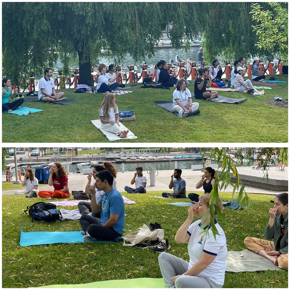 IndiainToronto (@indiaintoronto) on Twitter photo From the heart of India 🇮🇳 to the shores of Toronto 🇨🇦 🌊, Consulate and <a href="/ishafoundation/">Isha Foundation</a> brought the spirit of yoga to life at HTO Park, uniting local diaspora in breath, movement & mindfulness for the 11th #InternationalDayOfYoga.
A celebration of peace, purpose & community.🧘♂️ From the heart of India 🇮🇳 to the shores of Toronto 🇨🇦 🌊, Consulate and <a href="/ishafoundation/">Isha Foundation</a> brought the spirit of yoga to life at HTO Park, uniting local diaspora in breath, movement & mindfulness for the 11th #InternationalDayOfYoga.
A celebration of peace, purpose & community.🧘♂️