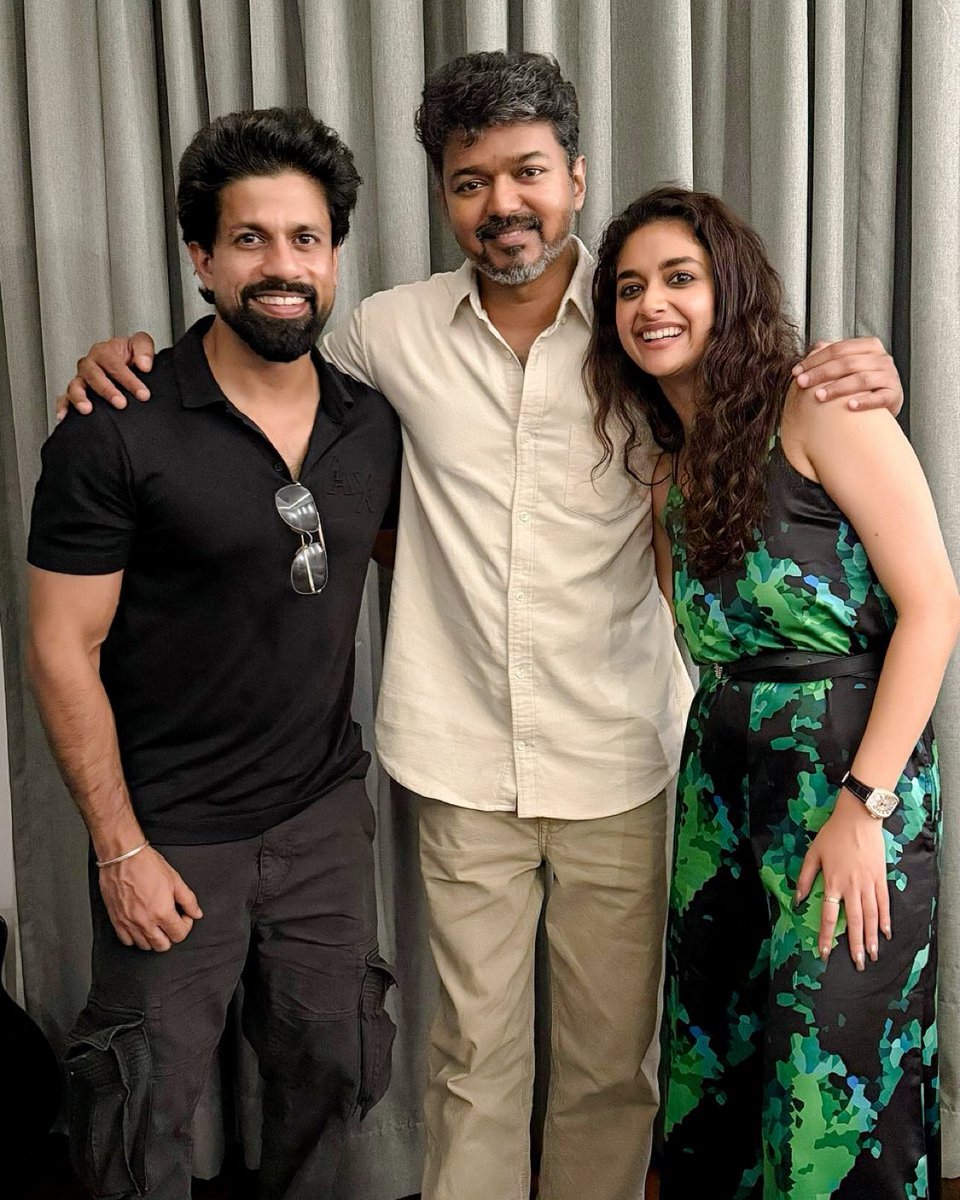 Thalapathy Vijay &amp; Keerthi suresh family.