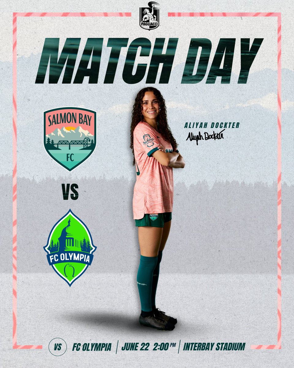 IT’S MATCHDAYYYYY!!! ⚽⚽⚽

Today we’ve got a  top of the table clash as we host division leaders, FC Olympia, for our Pride Match!

🎟️ Limited tickets at salmonbayfc.com/tickets

#SalmonBayFC | #UpTheBridges