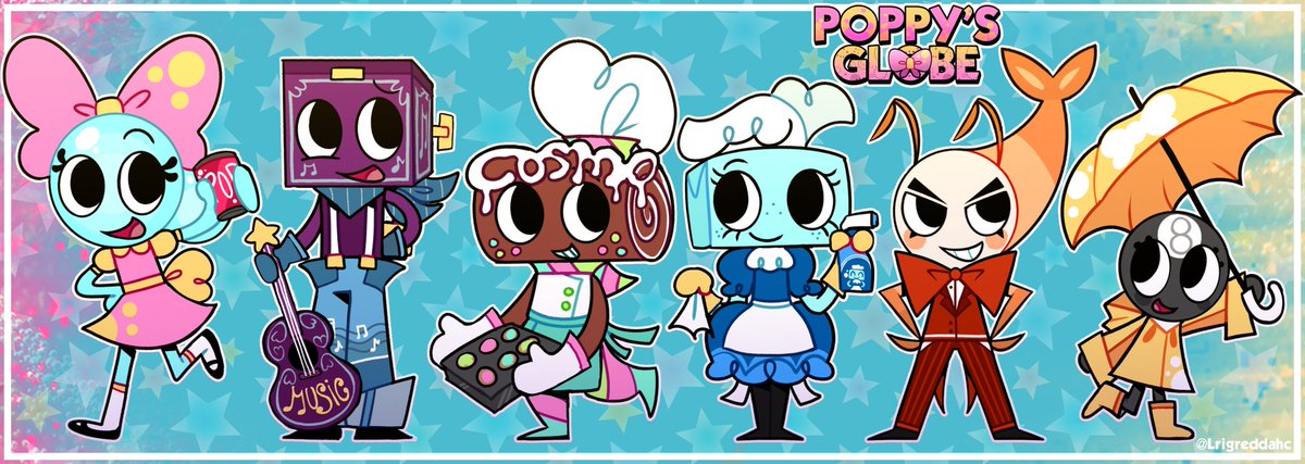 🌐 #POPPYSGLOBE ⭐️ Meet Our Stars! 🫧🌟 

 [#dandyworld #dandysworldau]