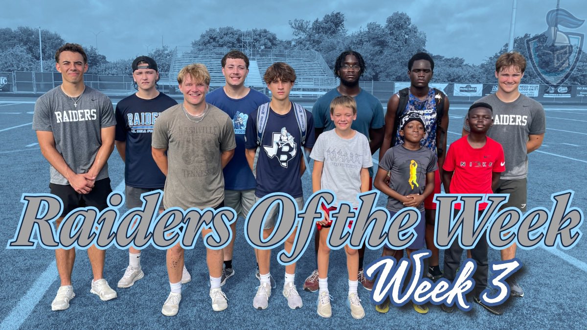 LDBellFootball's tweet photo. Week three #Raider Of The Week Congratulations! #The Raider Way https://t.co/drQLarnqD3