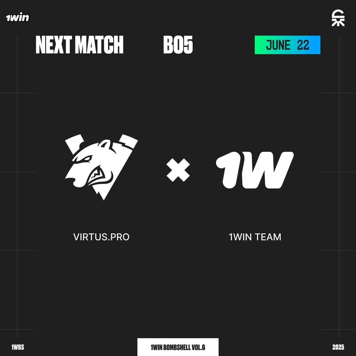 Grand Final of the 1win Bombshell Vol. 6 tournament!

BO5 | Virtus.рro VS 1win Team

Twitch: bit.ly/4e5yZG1
YouTube: bit.ly/43SXN0A

#1win #bombshell #deadlock
