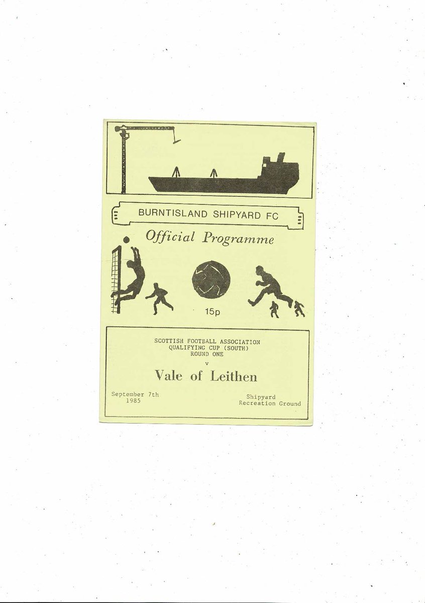 BobsFootballProgrammes (@bobsprogrammes) on Twitter photo 1985/86 Burntisland Shipyard v Vale of Leithen Scottish Cup Football Programme
£2 + Postage
Now available @ bobsprogs.com
<a href="/BShipyardFC/">Burntisland Shipyard</a> <a href="/ValeOfLeithenFC/">Vale Of Leithen</a> <a href="/NonLeagueCrowd/">Non League Crowds</a> <a href="/NonLeagueBlogs/">NonLeagueBlogs</a> <a href="/nonleagueshow/">Non League Show</a> <a href="/NonLeaguePaper/">The Non-League Paper</a> 1985/86 Burntisland Shipyard v Vale of Leithen Scottish Cup Football Programme
£2 + Postage
Now available @ bobsprogs.com
<a href="/BShipyardFC/">Burntisland Shipyard</a> <a href="/ValeOfLeithenFC/">Vale Of Leithen</a> <a href="/NonLeagueCrowd/">Non League Crowds</a> <a href="/NonLeagueBlogs/">NonLeagueBlogs</a> <a href="/nonleagueshow/">Non League Show</a> <a href="/NonLeaguePaper/">The Non-League Paper</a>