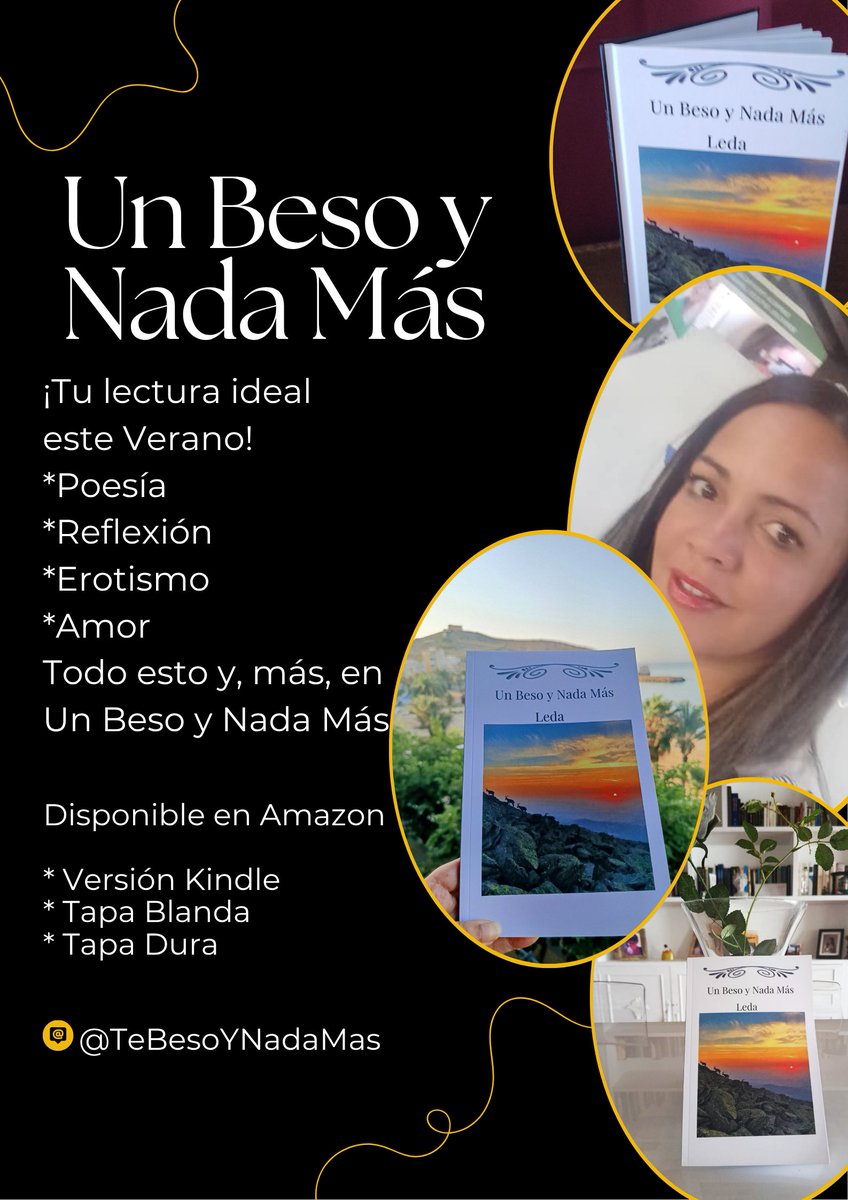 Un beso y nada más, mi libro, escrito con alma, del alma y para el alma, ya ha encontrado abrigo en 🇪🇦🇲🇽🇺🇸🇦🇷. ¿Aún no tienes el tuyo? ¿A qué esperas? Este verano será la ocasión perfecta para que te lo lleves a la playa, la montaña... ¡sin duda, la mejor compañía para tu asueto!