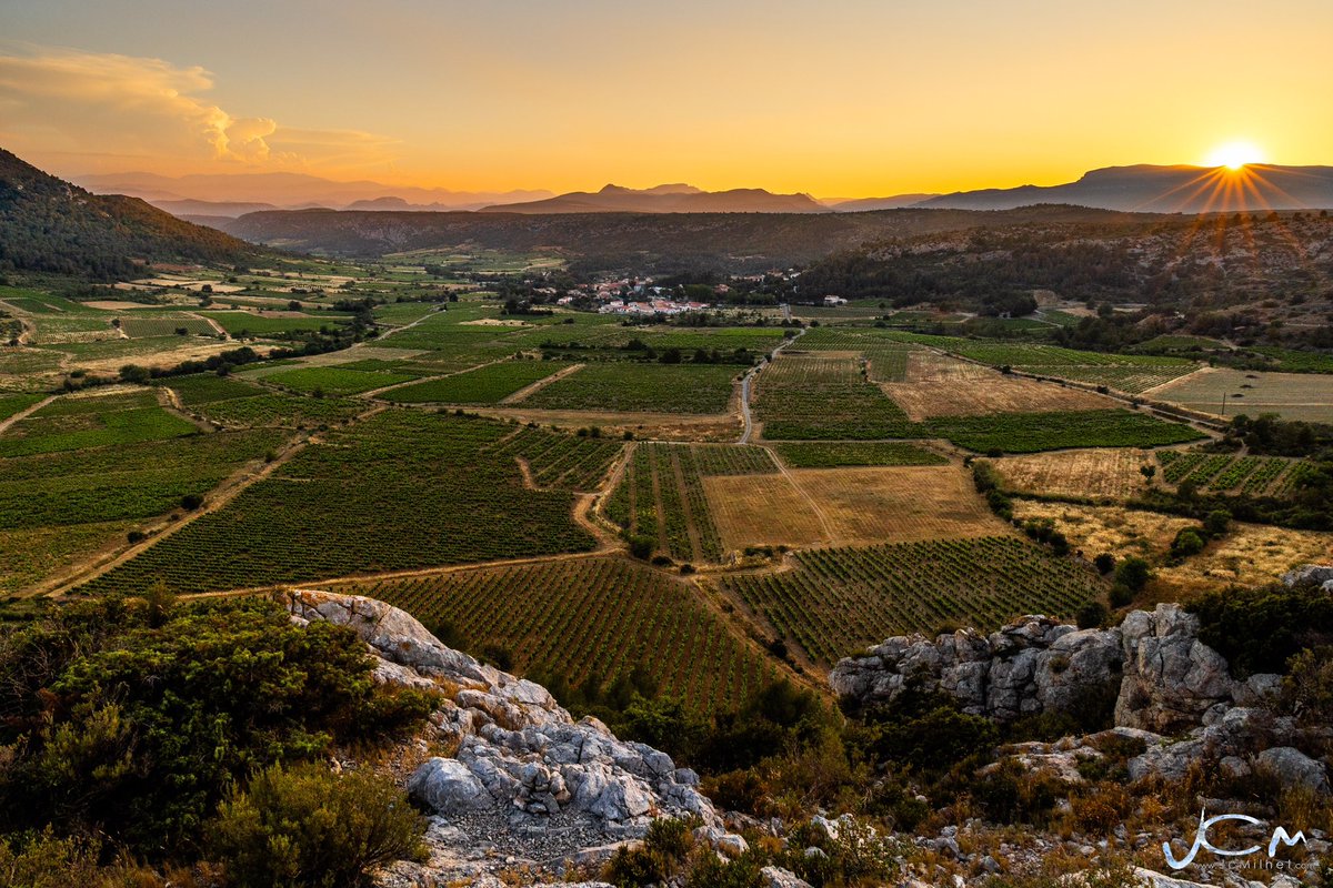 Photo du dimanche.

Coucher de soleil sur le vignoble de #Vingrau.
-
#Corbieres #Vignes #SerreDeVingrau 
📸 Jc Milhet / #HansLucas