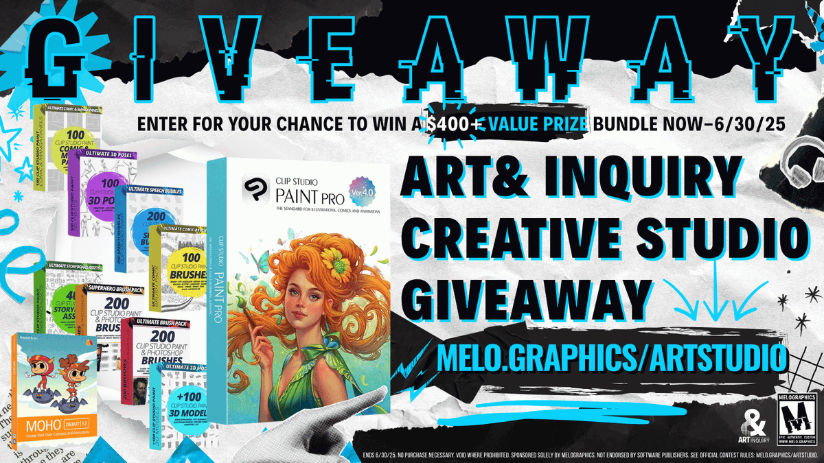 art_inq's tweet photo. 👀It is the last week of our Creative Studio Giveaway, sponsored by @melographics1 

📖details:  https://t.co/E0wrBDx2Aa
✔️ENTER HERE:  https://t.co/qudPvnoN7q 

There are a ton of ways to enter and the more things you do, the more entries you can unlock!   It is super fun. https://t.co/PNLMjq9vdm