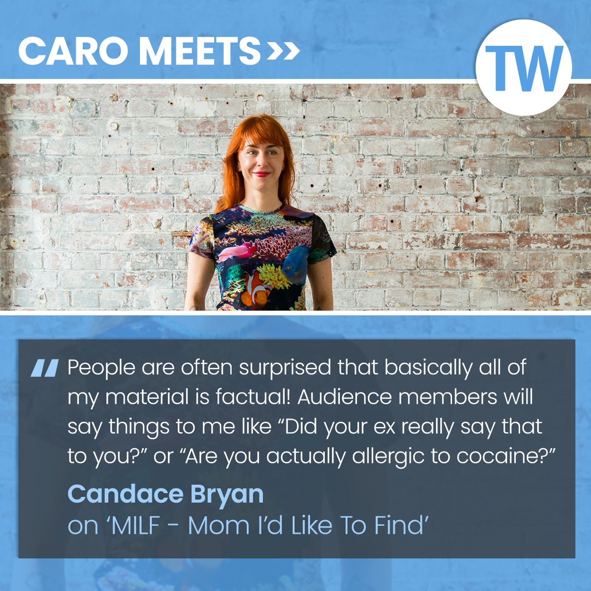 ThreeWeeks Edinburgh (@threeweeks) on Twitter photo Caro recently spoke to the talented Candace Bryan about her upcoming #edfringe show 'MILF - Mom I'd Like To Find', on at Just The Tonic Nucleus from 31 Jul-24 Aug.
Read the Q&A here: bit.ly/3TCq9WM
<a href="/cantdancebryan/">Candace René Bryan</a> Caro recently spoke to the talented Candace Bryan about her upcoming #edfringe show 'MILF - Mom I'd Like To Find', on at Just The Tonic Nucleus from 31 Jul-24 Aug.
Read the Q&A here: bit.ly/3TCq9WM
<a href="/cantdancebryan/">Candace René Bryan</a>