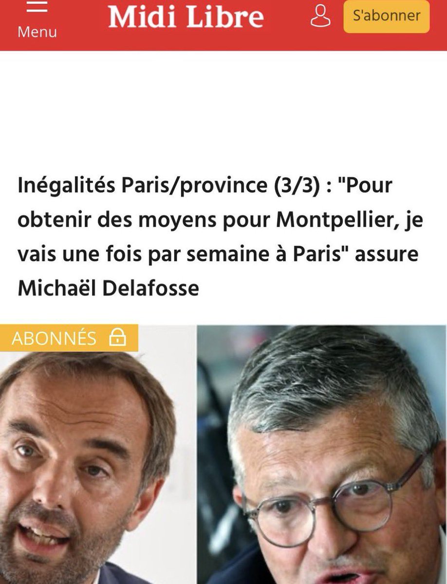 Yes We Clown (@yesweclown) on Twitter photo M. <a href="/MDelafosse/">Michaël Delafosse</a>,
Vous avez endetté la ville pour des années et pour obtenir des moyens pour Montpellier, vous allez une fois par semaine à Paris ?
Commencez surtout par ne plus faire le tour du monde aux frais des contribuables : Maroc, Chine, États-Unis…✈️
#RdvEn2026 #Tartuffe🤡 M. <a href="/MDelafosse/">Michaël Delafosse</a>,
Vous avez endetté la ville pour des années et pour obtenir des moyens pour Montpellier, vous allez une fois par semaine à Paris ?
Commencez surtout par ne plus faire le tour du monde aux frais des contribuables : Maroc, Chine, États-Unis…✈️
#RdvEn2026 #Tartuffe🤡