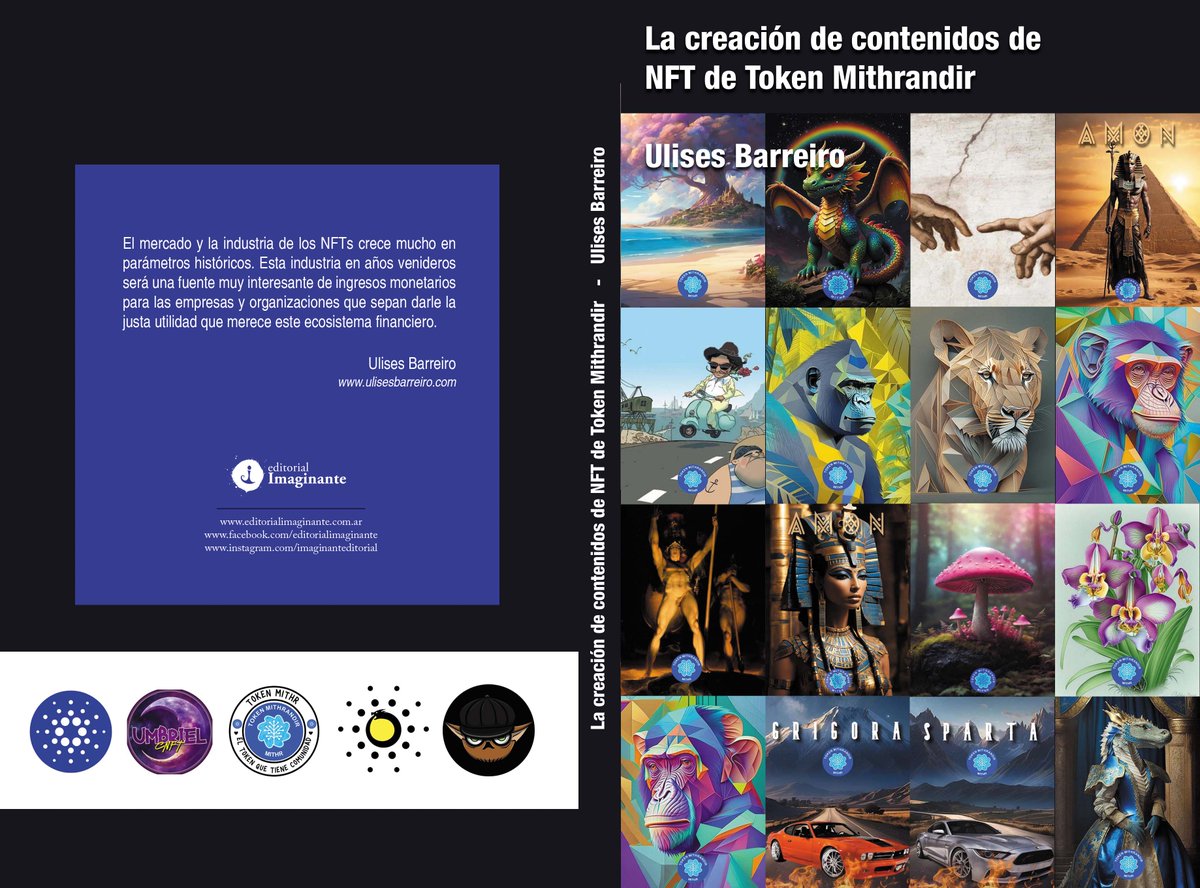 Project Token Mithrandir (@tokenmithr) on Twitter photo mithr.io
We've published this book, in which we share our experience using NFTs within the Cardano network and the social utility this industry can bring. The book is available on Amazon
<a href="/UmbrielCNFT/">Umbriel CNFT 🙏</a> <a href="/CardanoSolar/">ADA Solar</a> <a href="/ProgalabasNFT/">ProgalabasCNFT</a> <a href="/Cardano_CF/">Cardano Foundation</a> <a href="/UlisesBarreiro1/">Ulises Barreiro</a> mithr.io
We've published this book, in which we share our experience using NFTs within the Cardano network and the social utility this industry can bring. The book is available on Amazon
<a href="/UmbrielCNFT/">Umbriel CNFT 🙏</a> <a href="/CardanoSolar/">ADA Solar</a> <a href="/ProgalabasNFT/">ProgalabasCNFT</a> <a href="/Cardano_CF/">Cardano Foundation</a> <a href="/UlisesBarreiro1/">Ulises Barreiro</a>