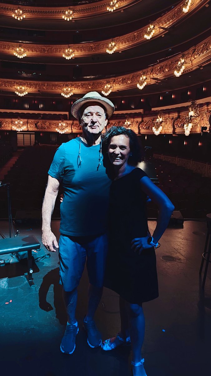 I arriba un dia que comparteixes escenari amb Bill Murray.
#sorpresesdelavida