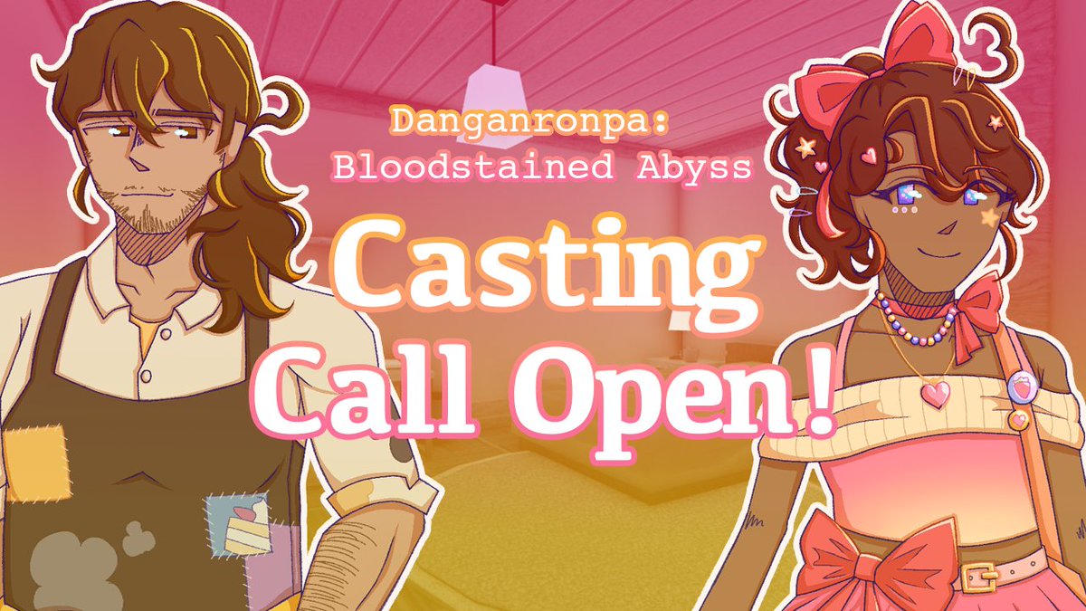 watchDRBA's tweet image. ATTENTION VOICE ACTORS! 🚨
Danganronpa: Bloodstained Abyss is REOPENING VA AUDITIONS! To be specific, all roles except for Charlotte and Diane are open!
Deadline is August 4th at 8PM AEST, in 6 weeks' time!
Link: cstng.cc/projects/danga…
#fangan #fanganronpa #castingcall
