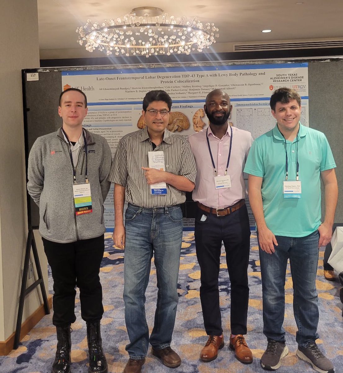 MaggieFlanagan's tweet photo. Sooo proud of Matthew, Cole, Shahroo, &amp; Ali! Amazing work 🤩👌!

Huge thanks to Daniel Kirsch &amp; @bu_cte who kindly assisted the Flanagan Lab w/optimizing opal staining in 2019! 🙏He’s well on his way to becoming a superstar Neuropathologist🌟🧠🔬

Seun also finally made it! 🎉😊 https://t.co/DDzfyE99Mx