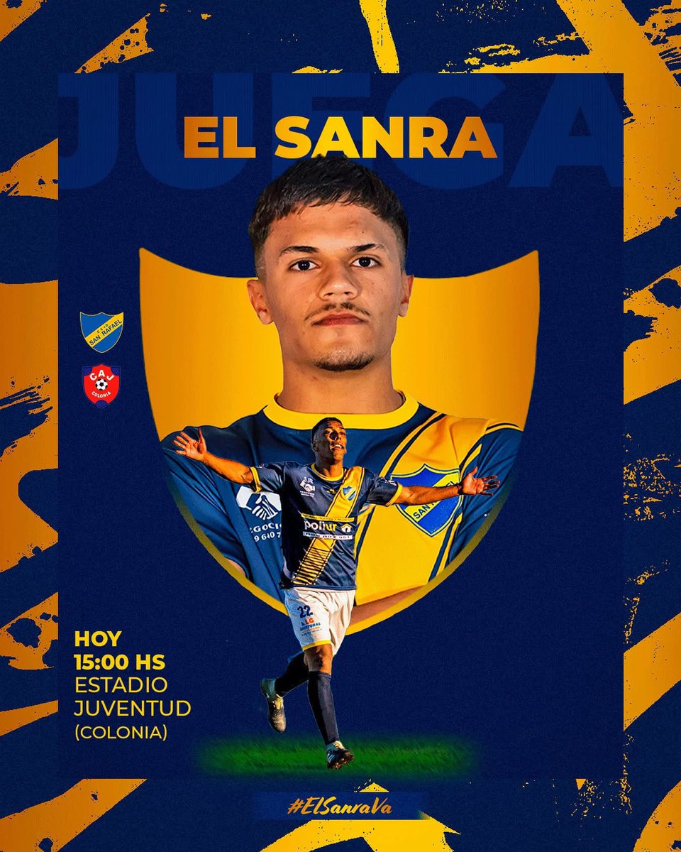 ¡𝙃𝙊𝙔 𝙅𝙐𝙀𝙂𝘼 𝙀𝙇 𝙎𝘼𝙉𝙍𝘼!

🆚 𝙅𝙪𝙫𝙚𝙣𝙩𝙪𝙙 𝙙𝙚 𝘾𝙤𝙡𝙤𝙣𝙞𝙖
🏟️ 𝙀𝙨𝙩𝙖𝙙𝙞𝙤 𝙅𝙪𝙫𝙚𝙣𝙩𝙪𝙙 𝙙𝙚 𝘾𝙤𝙡𝙤𝙣𝙞𝙖
⏰ 𝟏𝟓:𝟎𝟎 𝙝𝙨
🏆 𝘿𝙞𝙚𝙘𝙞𝙨𝙚𝙞𝙨𝙖𝙫𝙤𝙨 𝙙𝙚 𝙛𝙞𝙣𝙖𝙡 / 𝙘𝙤𝙥𝙖 𝙊𝙁𝙄

¡Nos vemos en Colonia, vamos el Sanra! 👊🏻