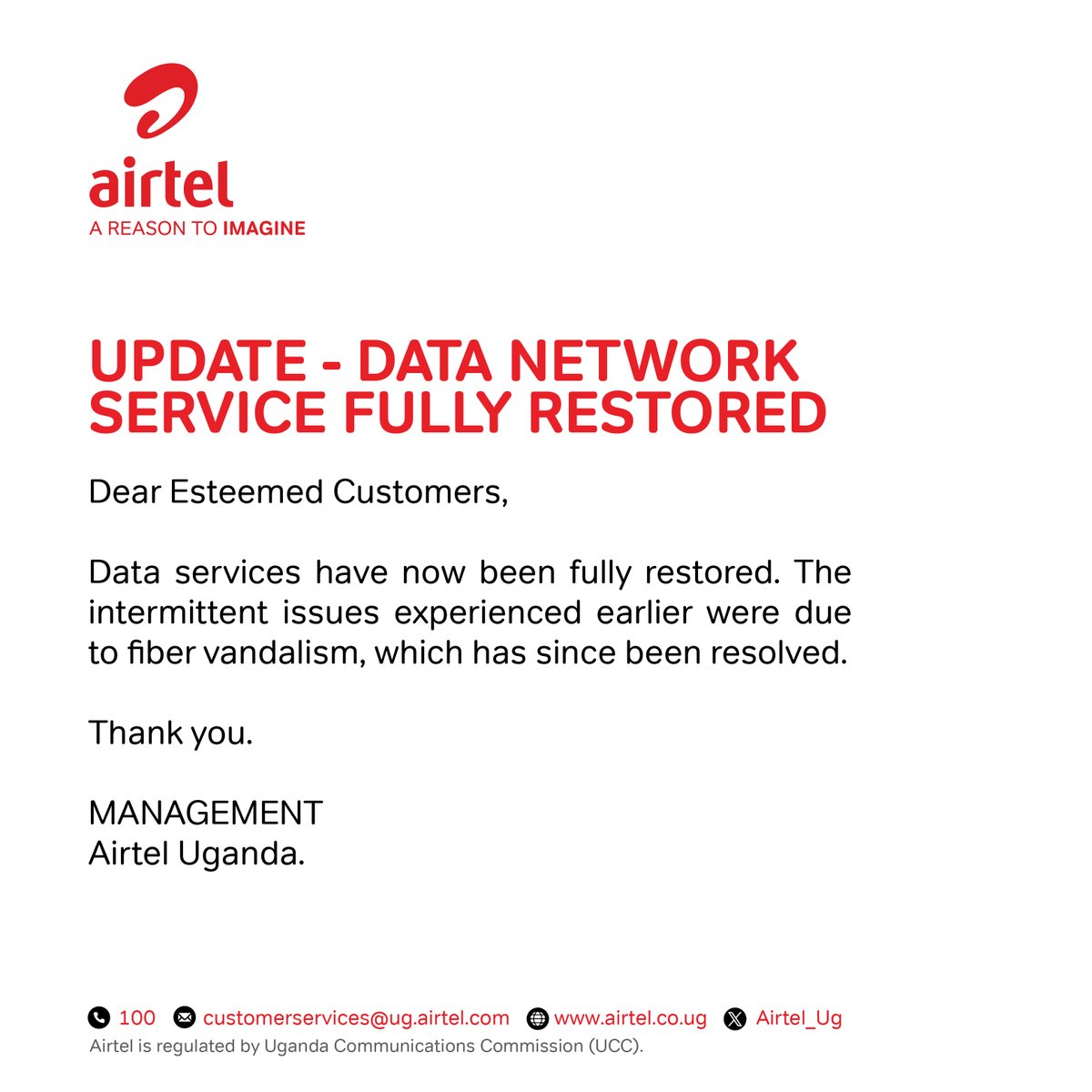 Customer Notice