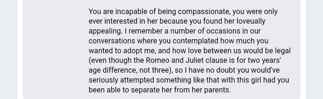 Yeop445187's tweet image. Ok this is getting really fucking grim. It is revealed that josh became romantically interested in a 14 year old girl and called CPS on her family when his affection wasn't returned. Other members call him out and stocking says he did the same thing to her