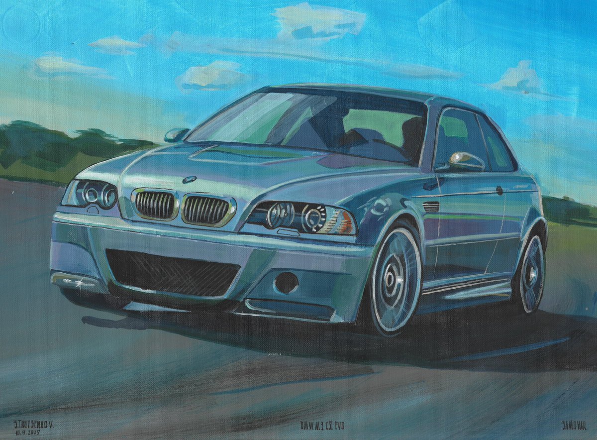STRU_Art's tweet photo. Original painting 30x40cm acrylic
BMW M3 E46 CSL
eBay link:
https://t.co/EHJpqyd0l5
#art #acrylic #acrylicpainting #samovargallery #painting #ebay #auktion #sale #artsale #BMW #m3 #m3e46 #e46 #csl #bmwe46m3csl #bayern #bavaria #germanycar https://t.co/9OwGutQuyT