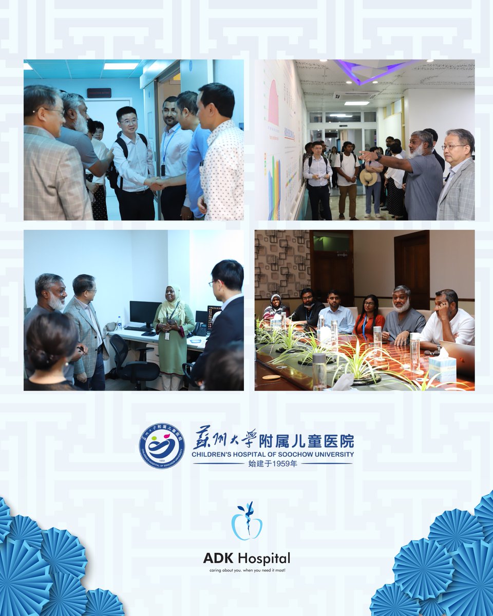 We were honoured to host esteemed colleagues from the Children’s Hospital of Soochow University at ADK Hospital. Their visit provided a valuable opportunity to exchange insights on paediatric care, hospital operations, and explore potential collaborations in clinical training and