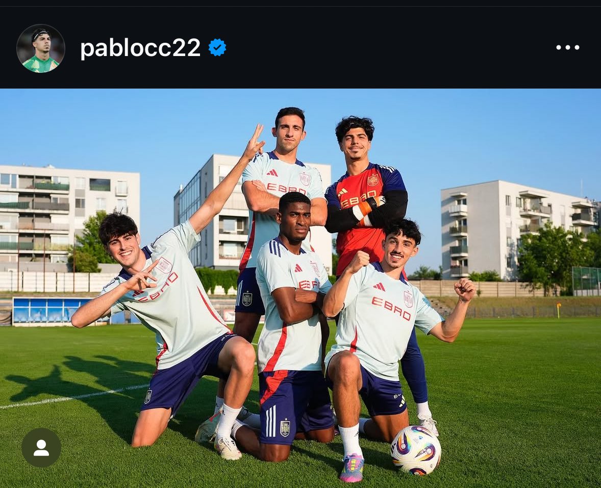 La foto que acaba de subir Pablo Cuñat, portero del Levante que ha estado cedido en el Cartagena la última temporada.

… si sale Dimi?